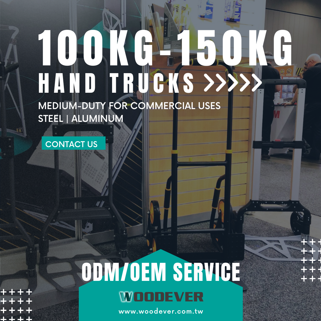 100 to 150 kg loading hand trolley, suitable for different commercial activities.